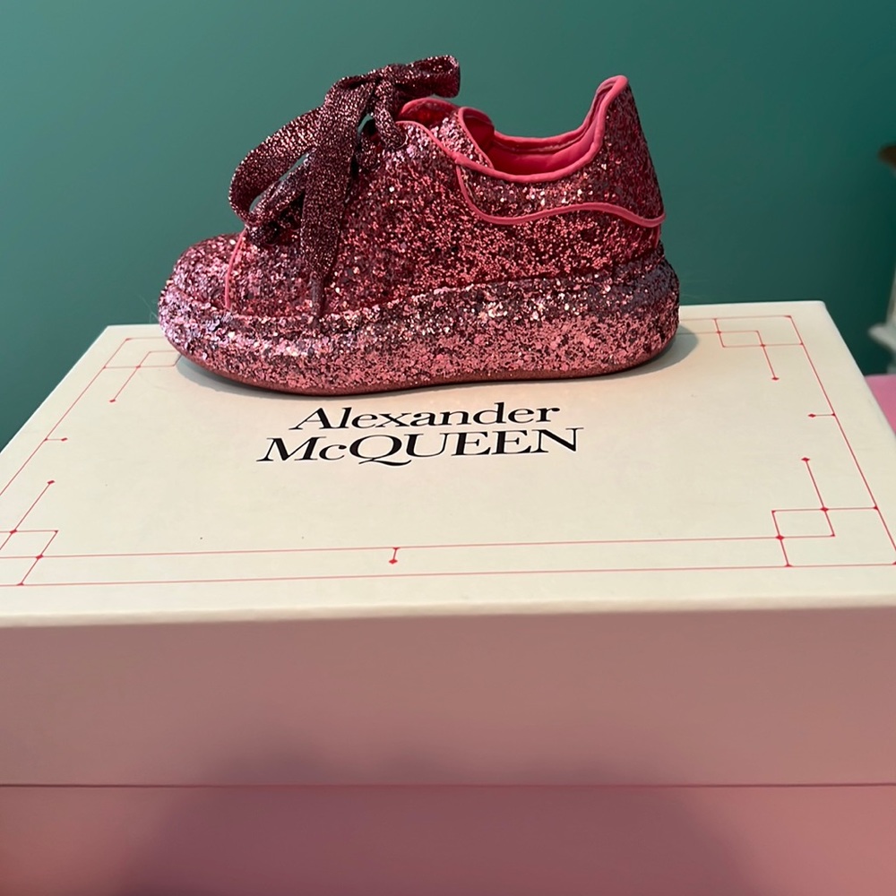 Alexander McQueen Glitter Pink Sneakers